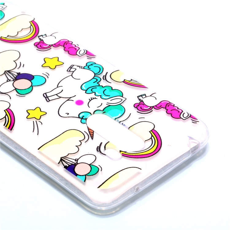 Pattern Printing TPU Back Case for Xiaomi Pocophone F1 / Poco F1 in India - Cloud and Unicorn-4