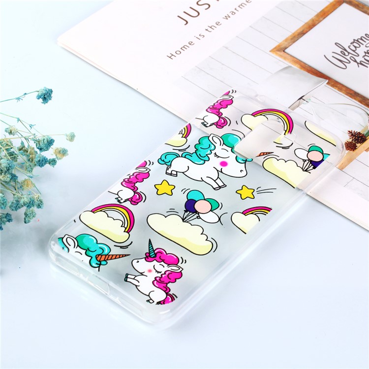 Pattern Printing TPU Back Case for Xiaomi Pocophone F1 / Poco F1 in India - Cloud and Unicorn-6