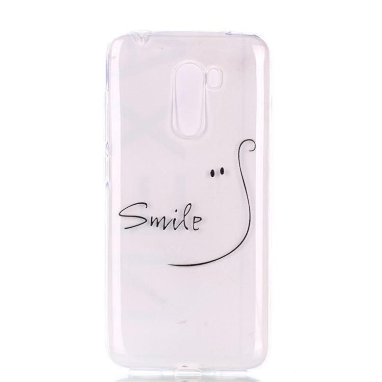 Padrão De Impressão TPU Case Capa Shell Para Xiaomi Pocophone F1 / Poco F1 Na Índia - Padrão De Sorriso-2