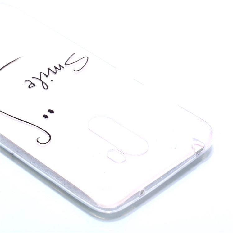 Padrão De Impressão TPU Case Capa Shell Para Xiaomi Pocophone F1 / Poco F1 Na Índia - Padrão De Sorriso-4