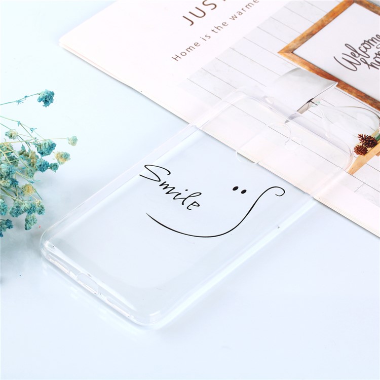 Padrão De Impressão TPU Case Capa Shell Para Xiaomi Pocophone F1 / Poco F1 Na Índia - Padrão De Sorriso-6