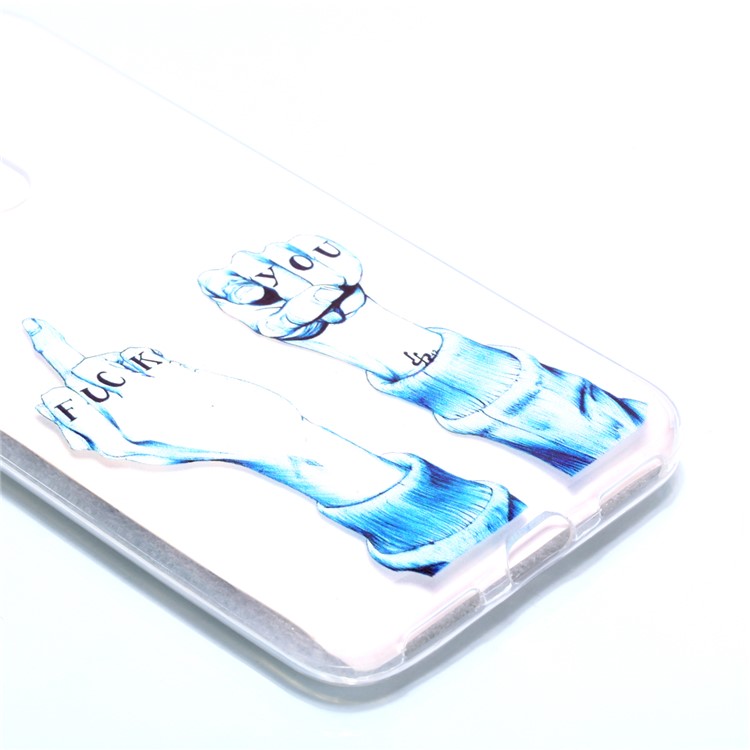 Pattern Printing TPU Cover Shell for Xiaomi Pocophone F1 / Poco F1 in India - FUCK Pattern-3
