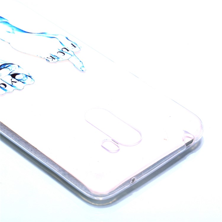 Pattern Printing TPU Cover Shell for Xiaomi Pocophone F1 / Poco F1 in India - FUCK Pattern-4