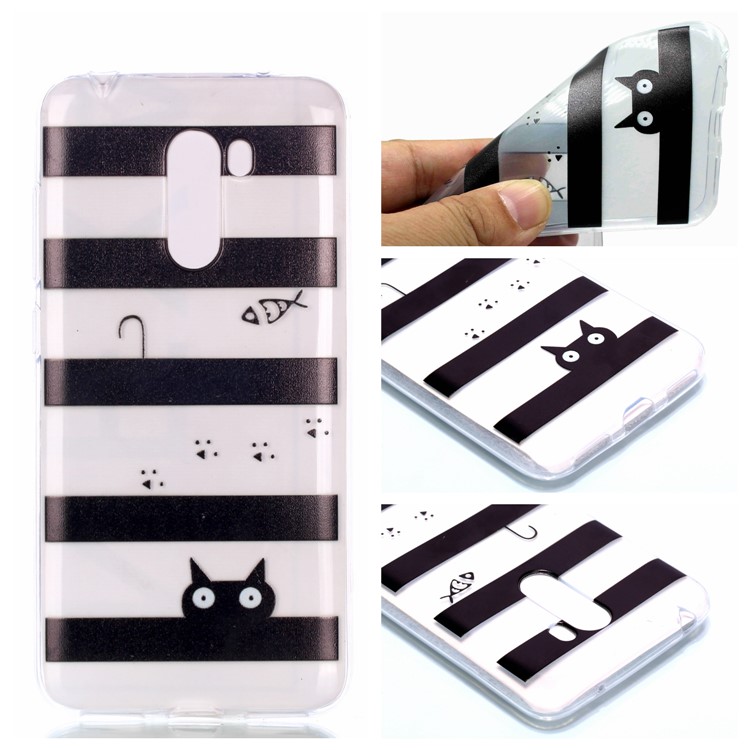 Pattern Printing TPU Case Accessory for Xiaomi Pocophone F1 / Poco F1 in India - Stripes Pattern-1