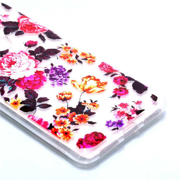 Pattern Printing Soft TPU Back Cover for Xiaomi Redmi Note 6 Pro - Pretty Flower-3