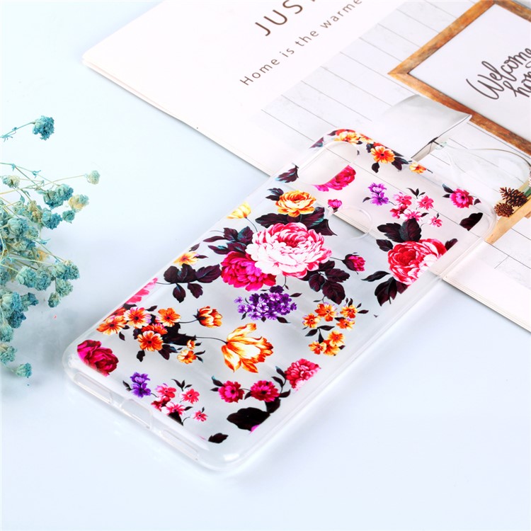 Pattern Printing Soft TPU Back Cover for Xiaomi Redmi Note 6 Pro - Pretty Flower-6