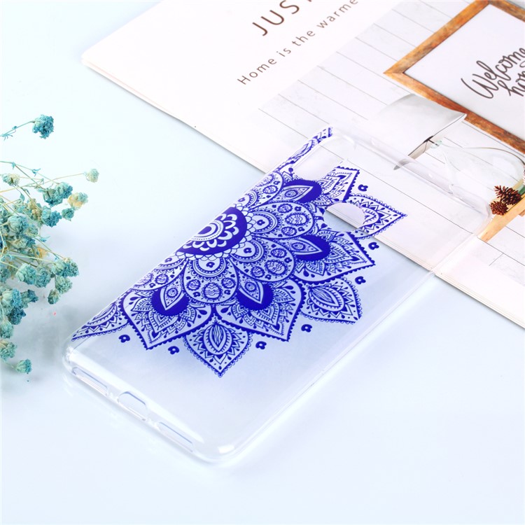 Pattern Printing Soft TPU Back Shell for Xiaomi Redmi Note 6 Pro - Half Flower-6