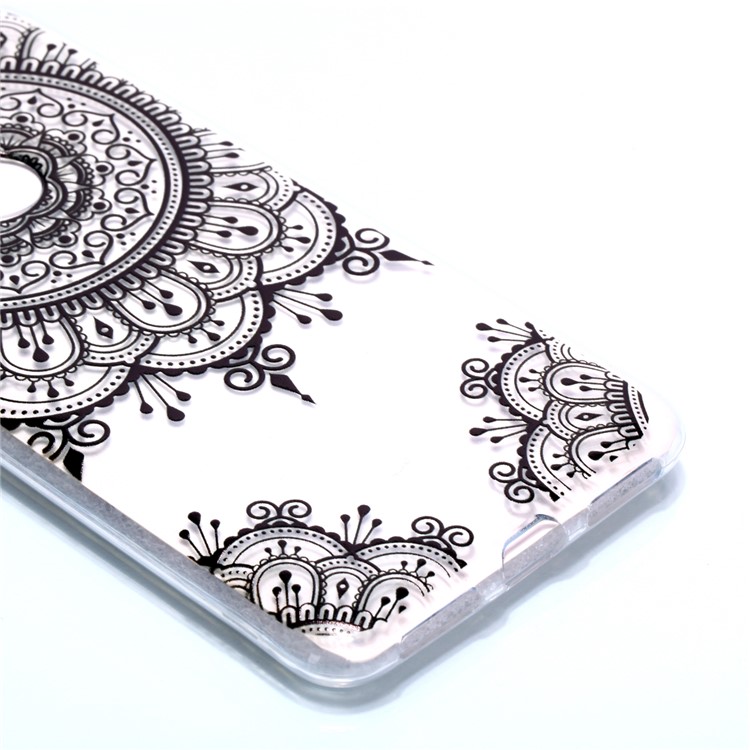 Pattern Printing Soft TPU Phone Shell for Xiaomi Redmi Note 6 Pro - Lace Flower-3