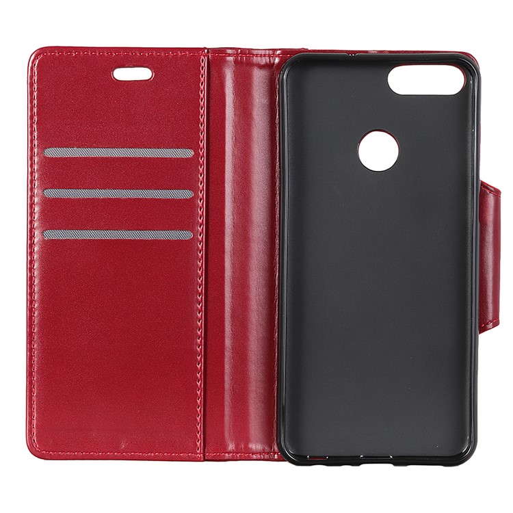 For Xiaomi Mi 8 Lite / Mi 8 Youth (Mi 8X) PU Leather Phone Casing / Wallet / Stand / Double-sided Magnetic Strap - Red-4