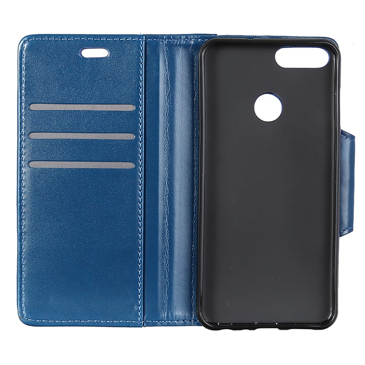 For Xiaomi Mi 8 Lite / Mi 8 Youth (Mi 8X) PU Leather Mobile Cover / Wallet / Stand / Double-sided Magnetic Strap - Blue-4