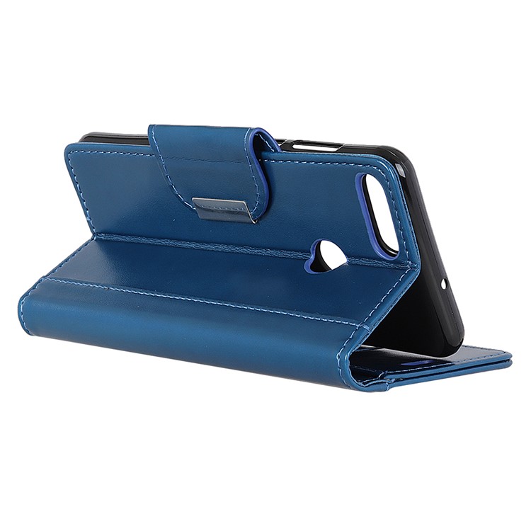 For Xiaomi Mi 8 Lite / Mi 8 Youth (Mi 8X) PU Leather Mobile Cover / Wallet / Stand / Double-sided Magnetic Strap - Blue-8