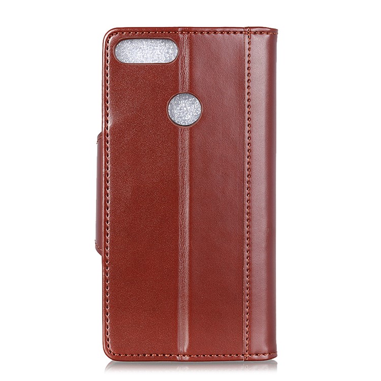 For Xiaomi Mi 8 Lite / Mi 8 Youth (Mi 8X) PU Leather Protective Case / Wallet / Stand / Double-sided Magnetic Strap - Brown-3