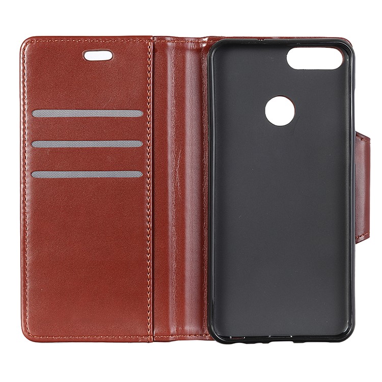 For Xiaomi Mi 8 Lite / Mi 8 Youth (Mi 8X) PU Leather Protective Case / Wallet / Stand / Double-sided Magnetic Strap - Brown-4