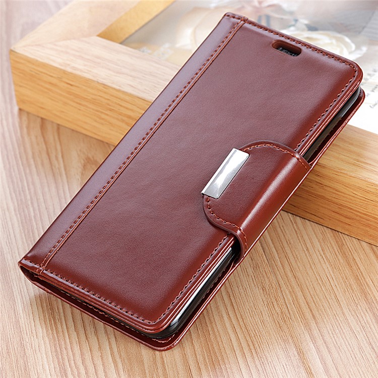 For Xiaomi Mi 8 Lite / Mi 8 Youth (Mi 8X) PU Leather Protective Case / Wallet / Stand / Double-sided Magnetic Strap - Brown-9