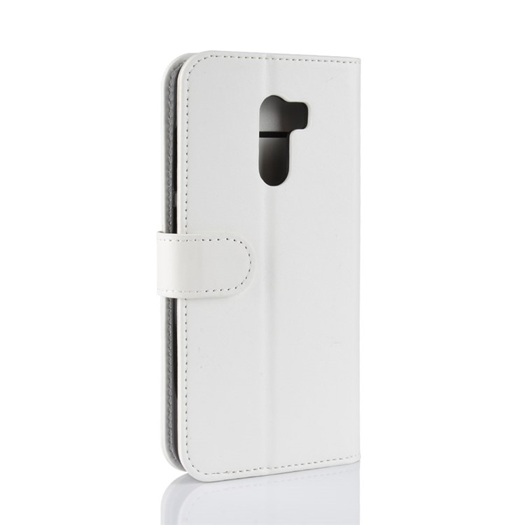 Crazy Horse Magnetic Stand Wallet Leather Cell Phone Case for Xiaomi Pocophone F1 / Poco F1 (India) - White-8