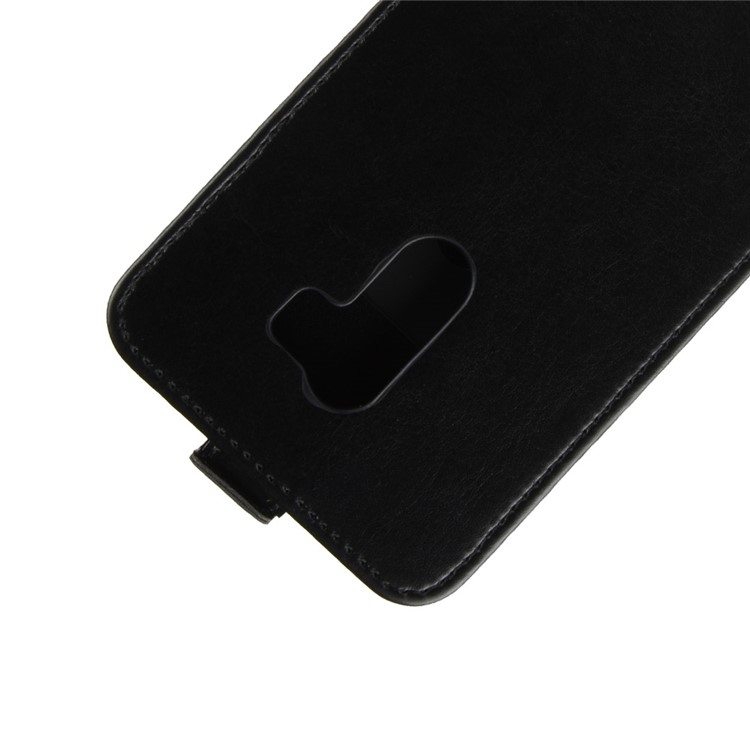 Crazy Horse Vertical Flip Card Holder Leather Case for Xiaomi Pocophone F1 / Poco F1 (India) - Black-3