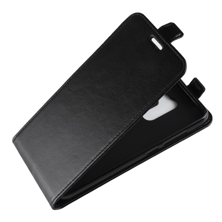 Crazy Horse Vertical Flip Card Holder Leather Case for Xiaomi Pocophone F1 / Poco F1 (India) - Black-4