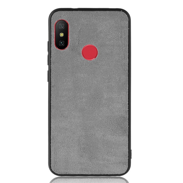 Retro Velvet Cloth Coated PC + TPU Hybrid Protective Case for Xiaomi Mi A2 Lite / Redmi 6 Pro - Grey-2