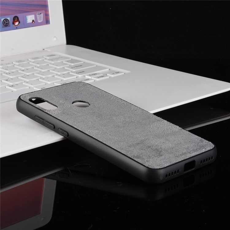 Retro Velvet Cloth Coated PC + TPU Hybrid Protective Case for Xiaomi Mi A2 Lite / Redmi 6 Pro - Grey-6