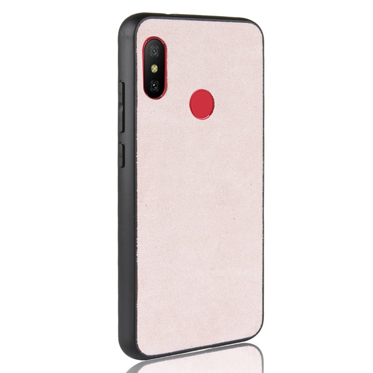 Retro Velvet Cloth Coated PC + TPU Hybrid Phone Shell for Xiaomi Mi A2 Lite / Redmi 6 Pro - Pink-3