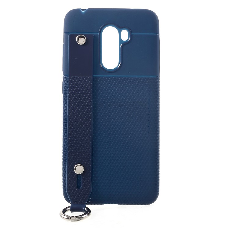 Triangle Pattern TPU Mobile Phone Cover for Xiaomi Pocophone F1 / Poco F1 (India) - Blue-1