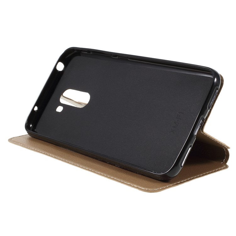Auto-absorbed Card Holder Stand Leather Protection Shell for Xiaomi Pocophone F1 / Poco F1 - Gold-4