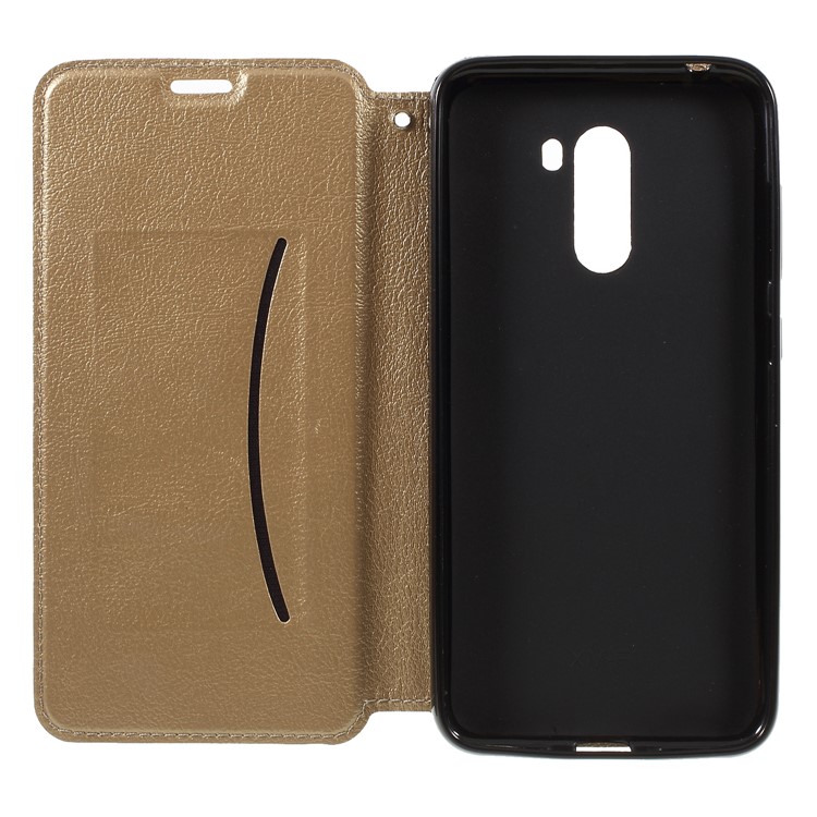 Auto-absorbed Card Holder Stand Leather Protection Shell for Xiaomi Pocophone F1 / Poco F1 - Gold-6