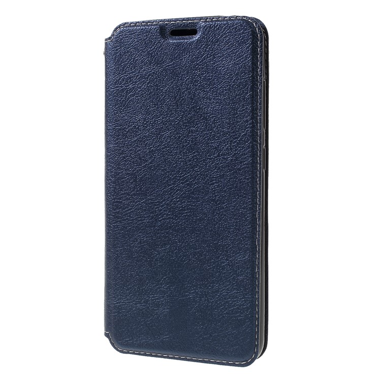 Auto-absorbed Card Holder Stand Leather Case Accessory for Xiaomi Pocophone F1 / Poco F1 - Dark Blue-3