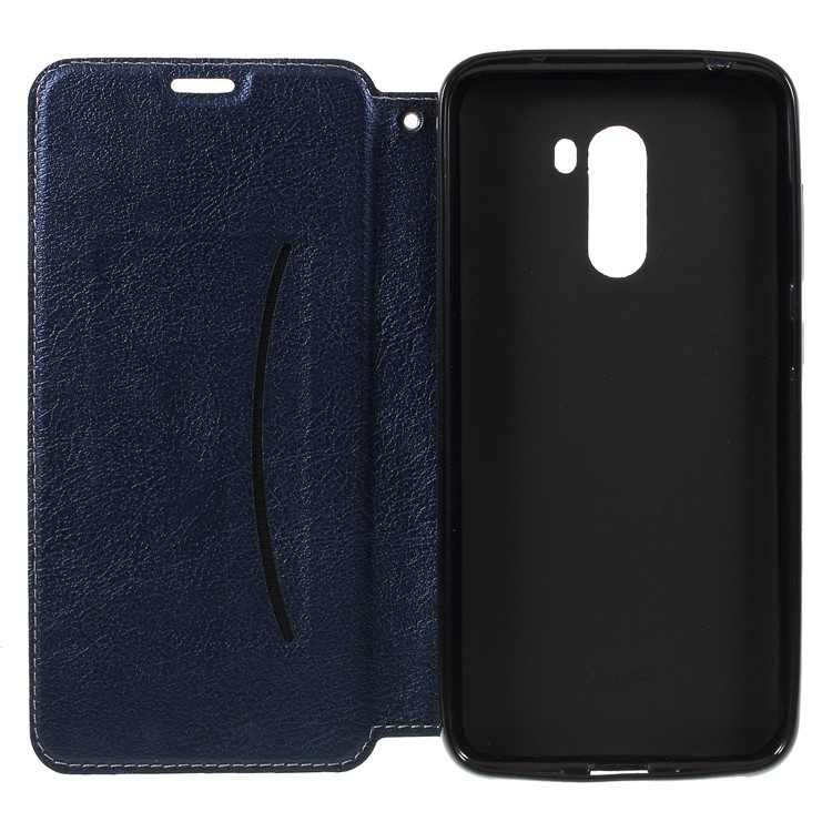 Auto-absorbed Card Holder Stand Leather Case Accessory for Xiaomi Pocophone F1 / Poco F1 - Dark Blue-6