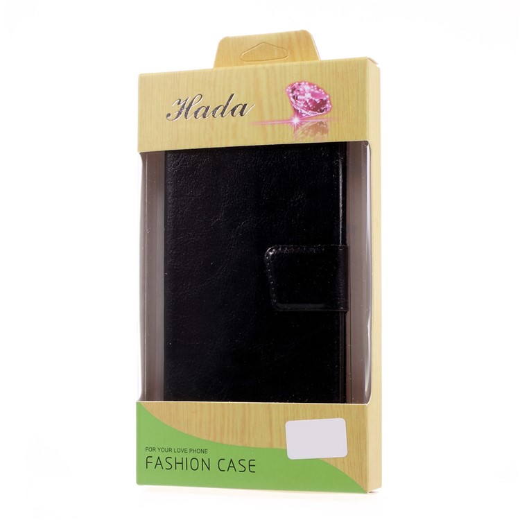 Crazy Horse Card Holder Leather Stand Case for Xiaomi Mi 5s - Black-10
