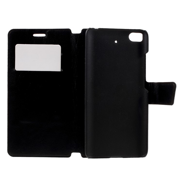 Crazy Horse Card Holder Leather Stand Case for Xiaomi Mi 5s - Black-8