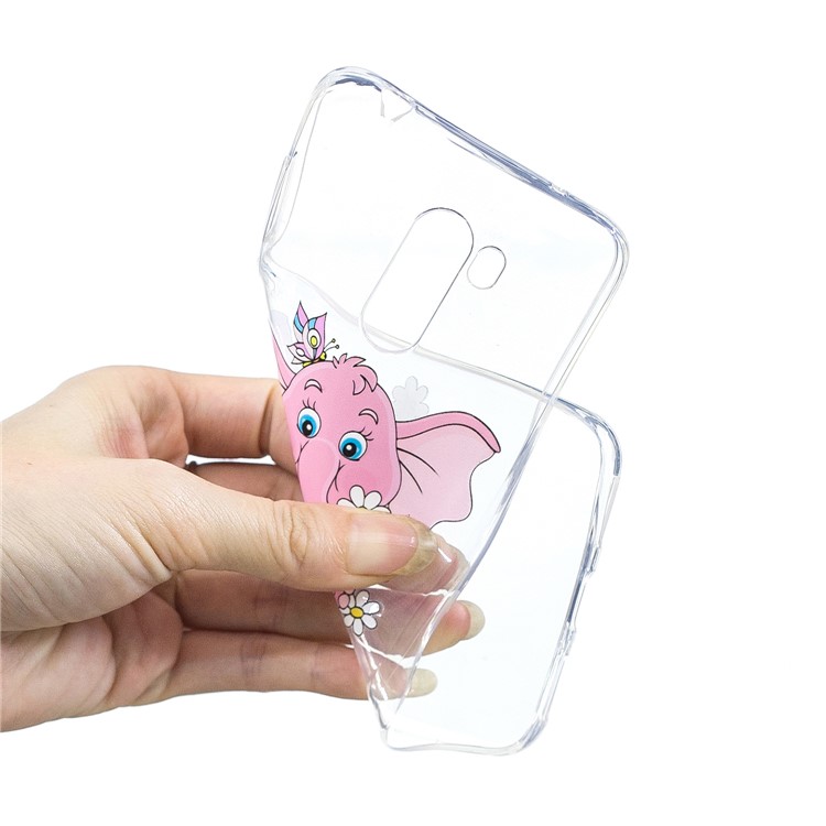 Embossment TPU Protection Pattern Printing Case for Xiaomi Pocophone F1 / Poco F1 (India) - Elephant-5