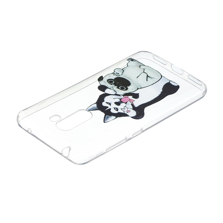 Embossment TPU Protection Pattern Printing Casing for Xiaomi Pocophone F1 / Poco F1 (India) - Adorable Dogs-4
