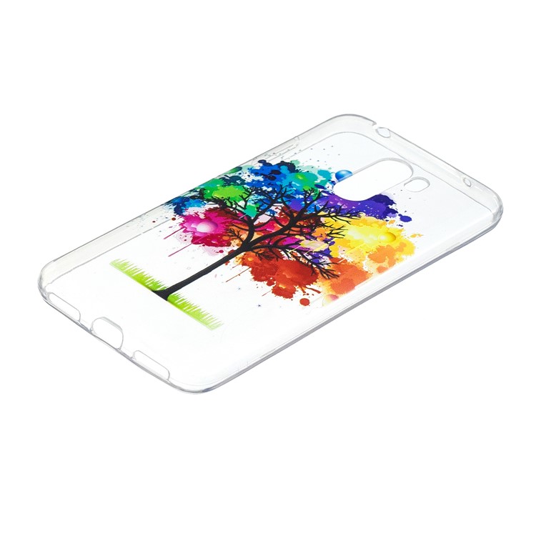Embossment TPU Protection Pattern Printing Cover for Xiaomi Pocophone F1 / Poco F1 (India) - Colorful Tree-3