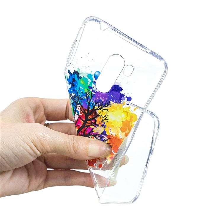 Embossment TPU Protection Pattern Printing Cover for Xiaomi Pocophone F1 / Poco F1 (India) - Colorful Tree-5