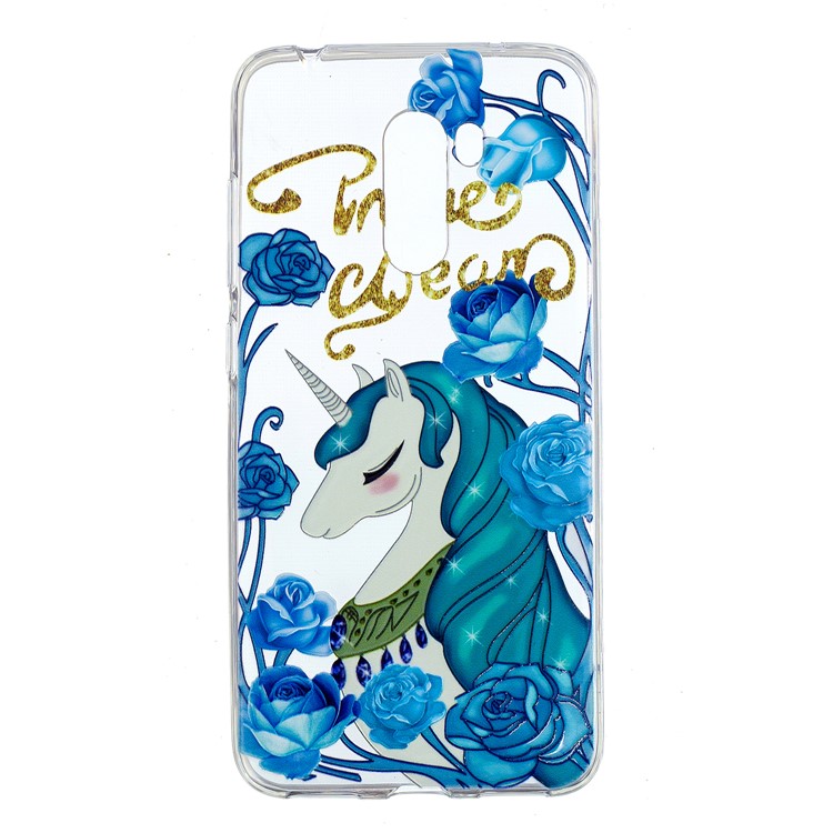 TPU Case Protection Embossment Pattern Printing Shell for Xiaomi Pocophone F1 / Poco F1 (India) - Elegant Unicorn-2