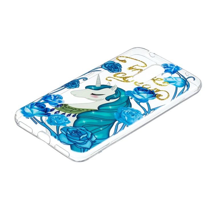 TPU Case Protection Embossment Pattern Printing Shell for Xiaomi Pocophone F1 / Poco F1 (India) - Elegant Unicorn-3