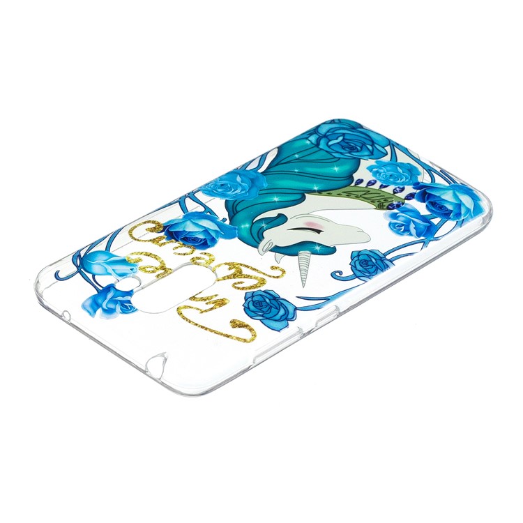 TPU Case Protection Embossment Pattern Printing Shell for Xiaomi Pocophone F1 / Poco F1 (India) - Elegant Unicorn-4