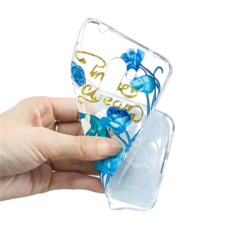 TPU Case Protection Embossment Pattern Printing Shell for Xiaomi Pocophone F1 / Poco F1 (India) - Elegant Unicorn-5