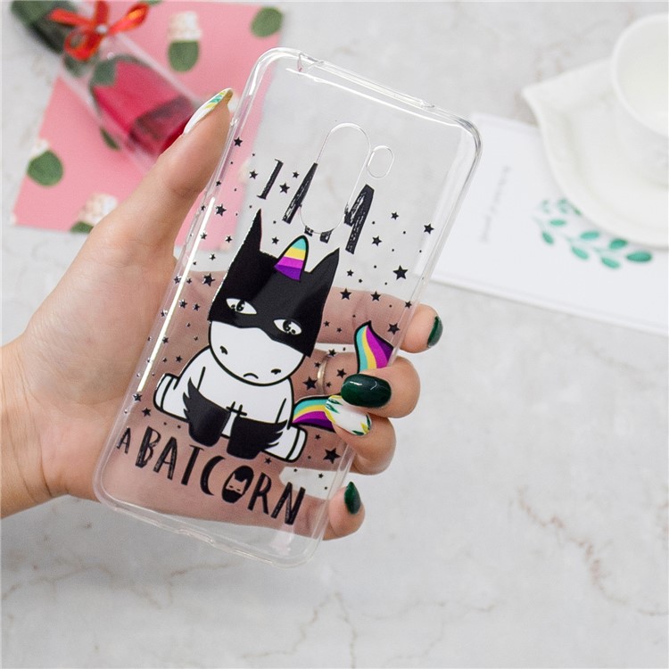 Embossment TPU Protection Pattern Printing Case Shell for Xiaomi Pocophone F1 / Poco F1 (India) - Cool Unicorn-6