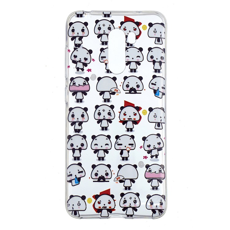 Embossment TPU Protection Pattern Printing Cellphone Case for Xiaomi Pocophone F1 / Poco F1 (India) - Lovely Pandas-2