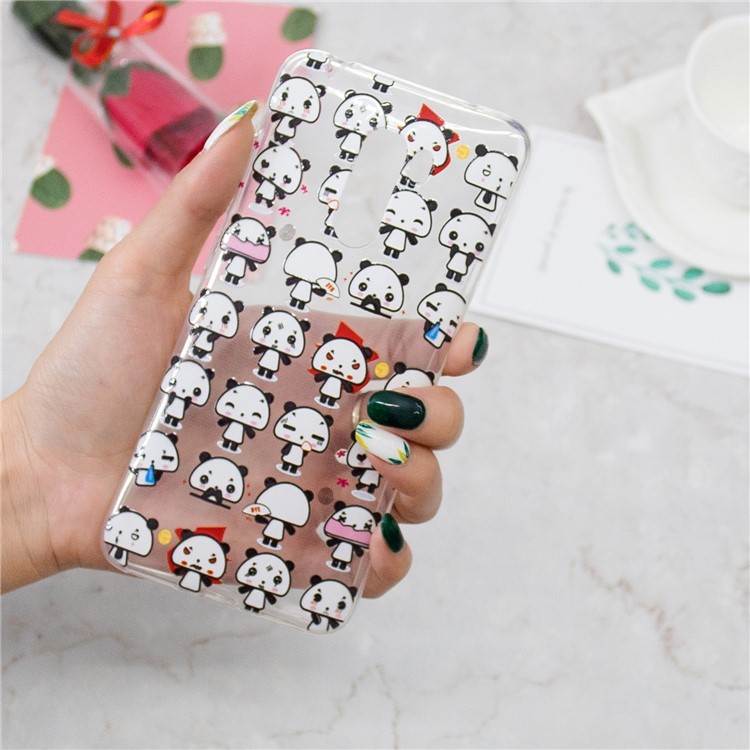 Embossment TPU Protection Pattern Printing Cellphone Case for Xiaomi Pocophone F1 / Poco F1 (India) - Lovely Pandas-6