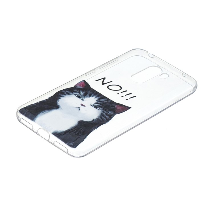 TPU Protection Embossment Pattern Printing Mobile Cover for Xiaomi Pocophone F1 / Poco F1 (India) - Cat-3