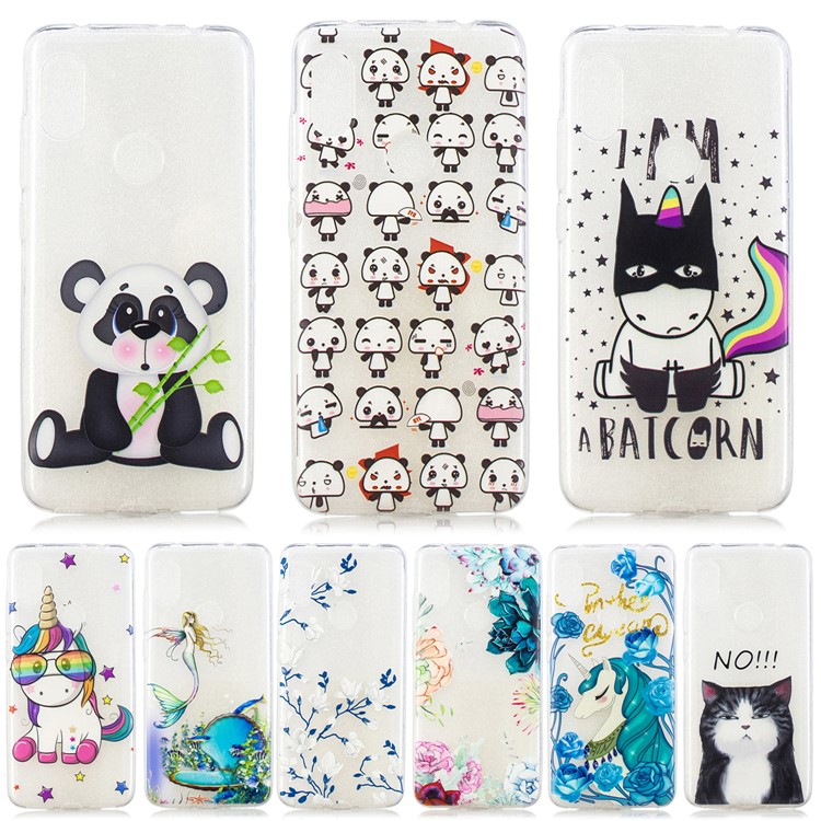 Pattern Printing Embossed TPU Soft Case for Xiaomi Redmi Note 6 Pro - Colorized Tree-8