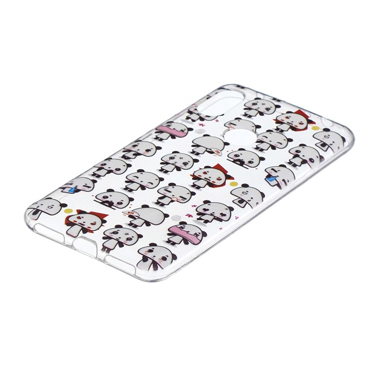 Pattern Printing Embossed TPU Soft Shell for Xiaomi Redmi Note 6 Pro - Cartoon Panda-3
