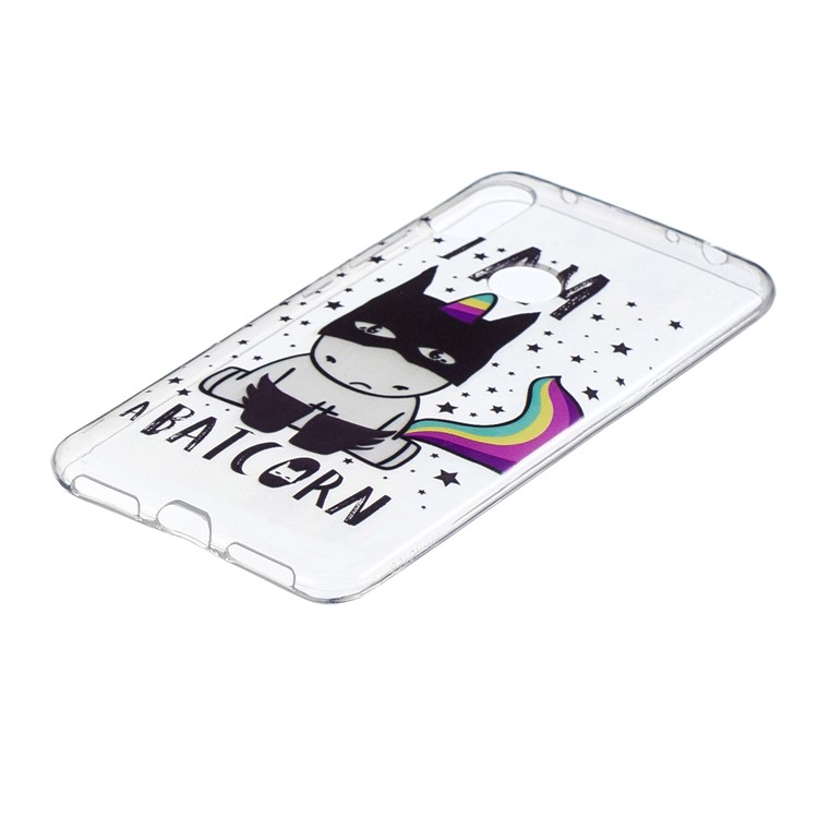 Pattern Printing Embossed Soft TPU Back Case for Xiaomi Redmi Note 6 Pro - Unicron with Colorful Tail-3