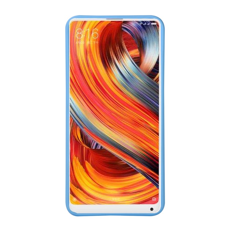 Litchi Skin TPU Cover Shell Case for Xiaomi Pocophone F1 / Poco F1 in India - Baby Blue-3