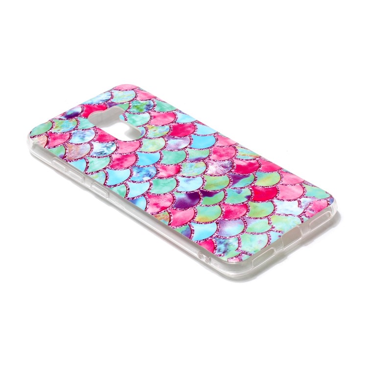 Pattern Printing Matte Surface IMD TPU Protection Case for Xiaomi Pocophone F1 / Poco F1 in India - Fish Scale-3