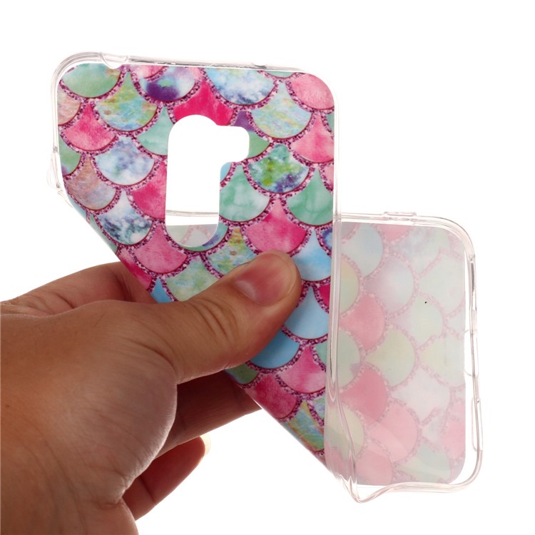 Pattern Printing Matte Surface IMD TPU Protection Case for Xiaomi Pocophone F1 / Poco F1 in India - Fish Scale-4
