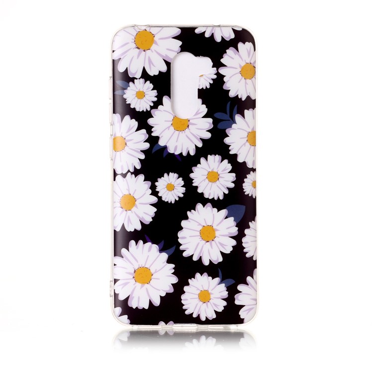 Pattern Printing Matte Surface IMD TPU Case Cover for Xiaomi Pocophone F1 / Poco F1 in India - Chrysanthemum-2